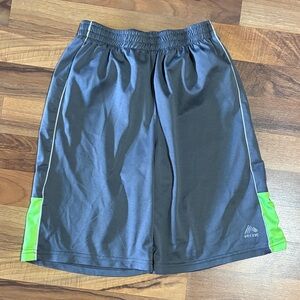 Reebok Kids' Shorts in Gray and Neon Green